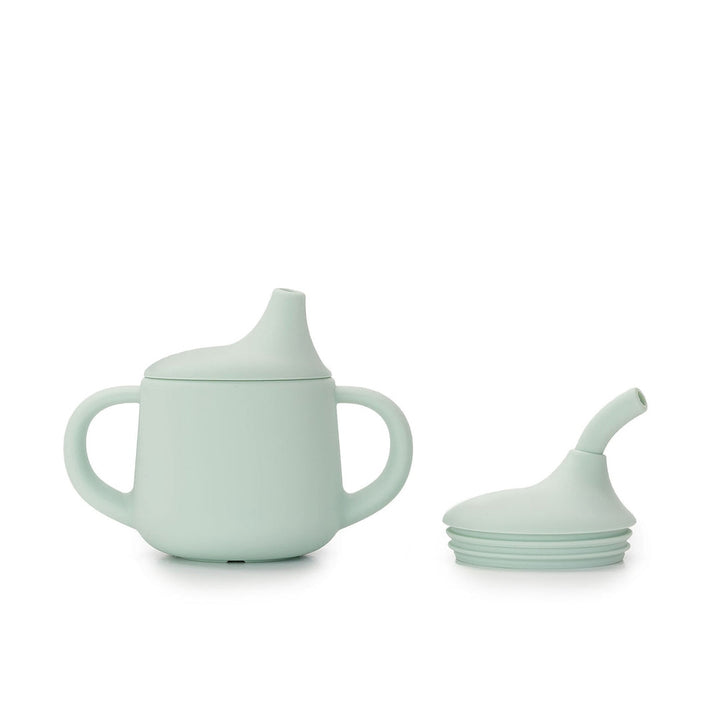 JBØRN 3-in-1 Drinking Cup | Personalisable Seafoam - Personalisable Baby Products Sold and Personalised by JustBørn