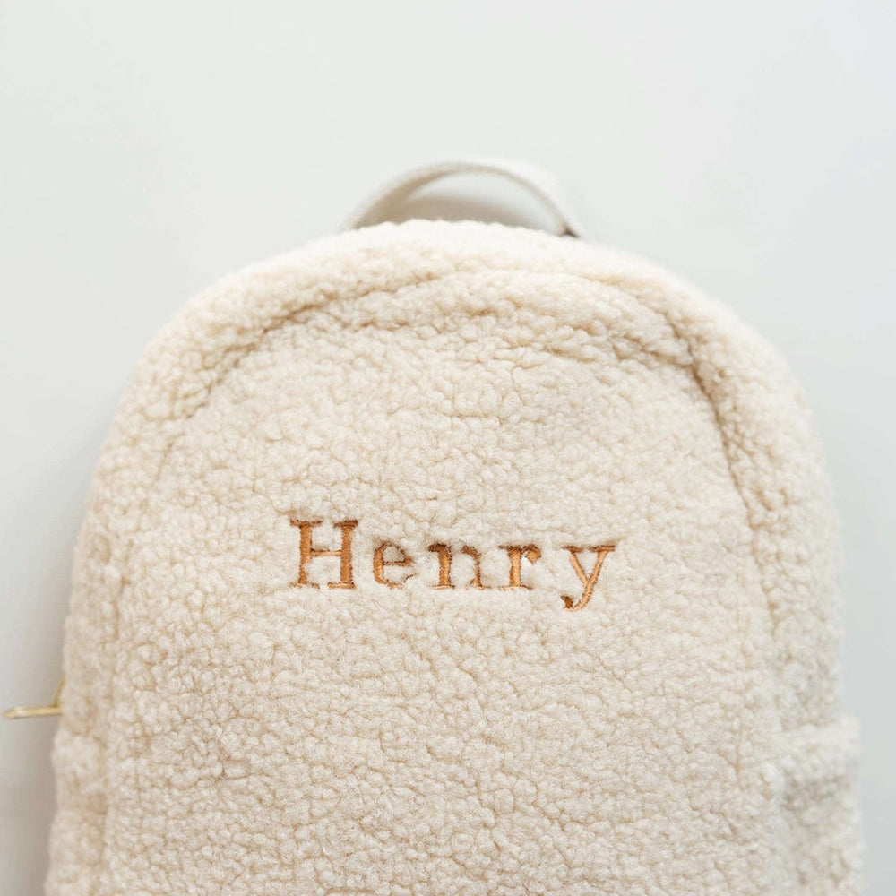 JBØRN Teddy Kids Backpack with Chest Strap | Personalisable Teddy Ecru - Personalisable Baby Products Sold and Personalised by JustBørn