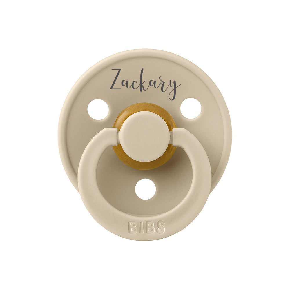 BIBS Colour Natural Rubber Latex Pacifiers | Personalised Vanilla - Personalisable Baby Products Sold and Personalised by JustBørn