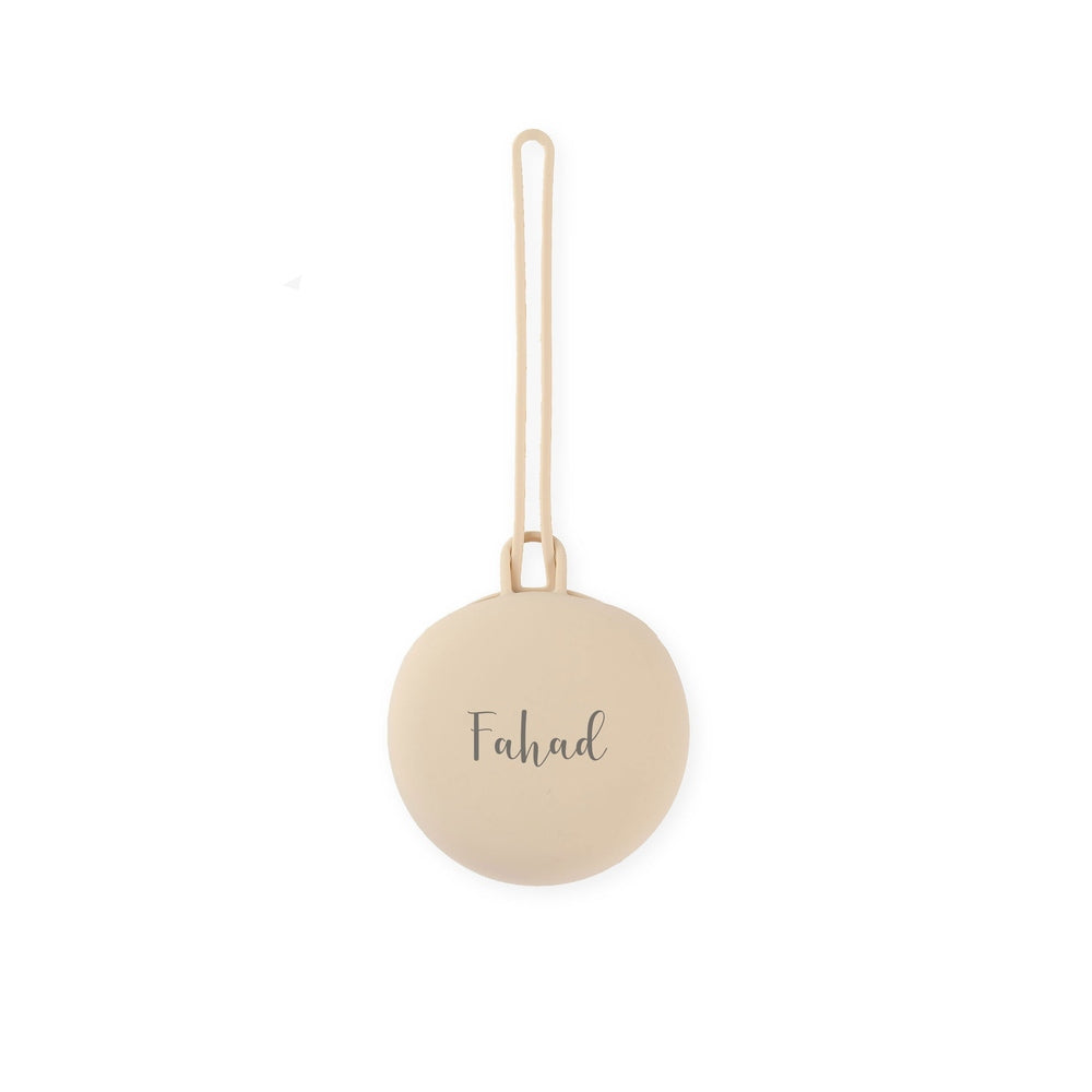 JBØRN Pacifier Holder Pod | Personalisable Vanilla Yes - Personalisable Baby Products Sold and Personalised by JustBørn