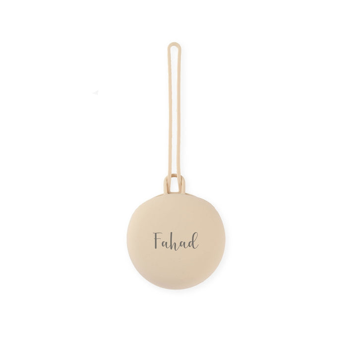 JBØRN Pacifier Holder Pod | Personalisable Vanilla Yes - Personalisable Baby Products Sold and Personalised by JustBørn