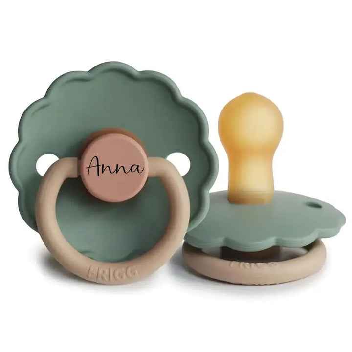 FRIGG Daisy Bloom Natural Rubber Latex Pacifier | Personalised - Personalisable Baby Products Sold and Personalised by JustBørn