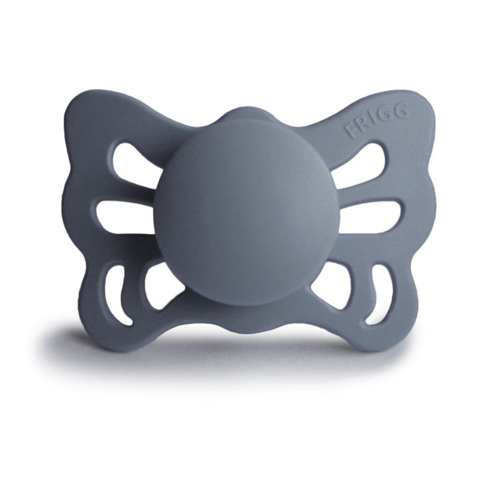 FRIGG Butterfly Anatomical Silicone Pacifiers | Personalised Pretty Peach Size 1 (0-6 months) - Personalisable Baby Products Sold and Personalised by JustBørn