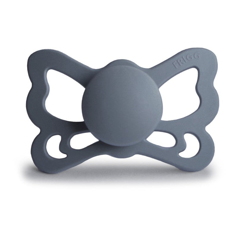 FRIGG Butterfly Anatomical Silicone Pacifiers | Personalised Pretty Peach Size 2 (6-18 months) - Personalisable Baby Products Sold and Personalised by JustBørn