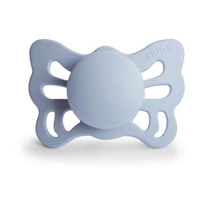 FRIGG Butterfly Anatomical Silicone Pacifiers | Personalised Powder Blue Size 1 (0-6 months) - Personalisable Baby Products Sold and Personalised by JustBørn