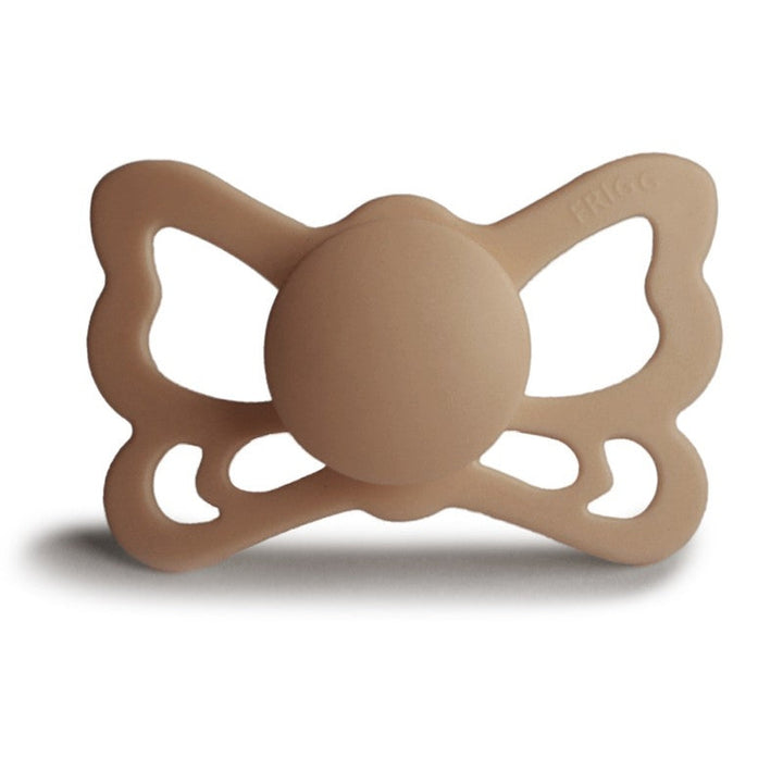 FRIGG Butterfly Anatomical Silicone Pacifiers | Personalised Cream Size 1 (0-6 months) - Personalisable Baby Products Sold and Personalised by JustBørn
