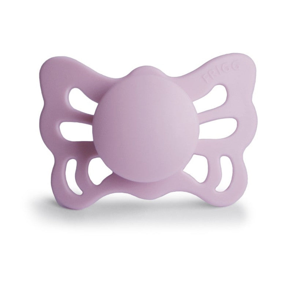 FRIGG Butterfly Anatomical Silicone Pacifiers | Personalised Soft Lilac Size 1 (0-6 months) - Personalisable Baby Products Sold and Personalised by JustBørn