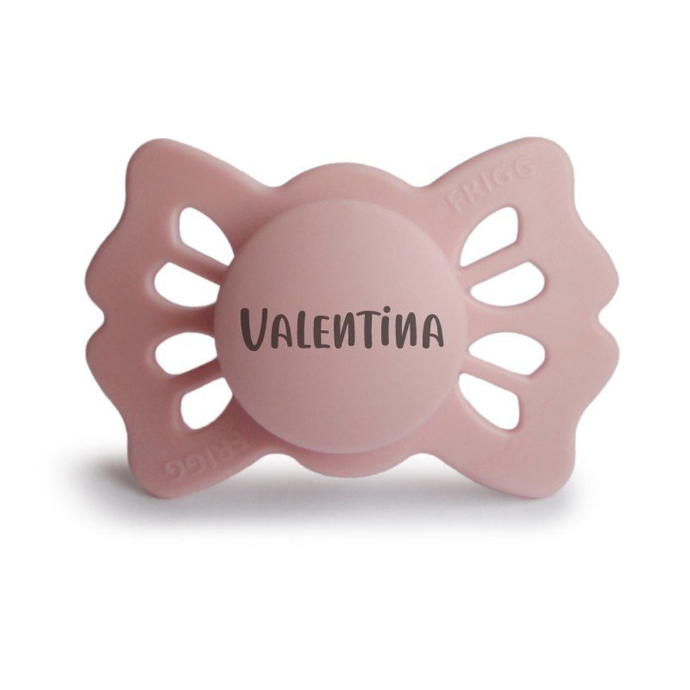 FRIGG Lucky Symmetrical Silicone Pacifiers | Personalised Blush Size 1 (0-6 months) - Personalisable Baby Products Sold and Personalised by JustBørn