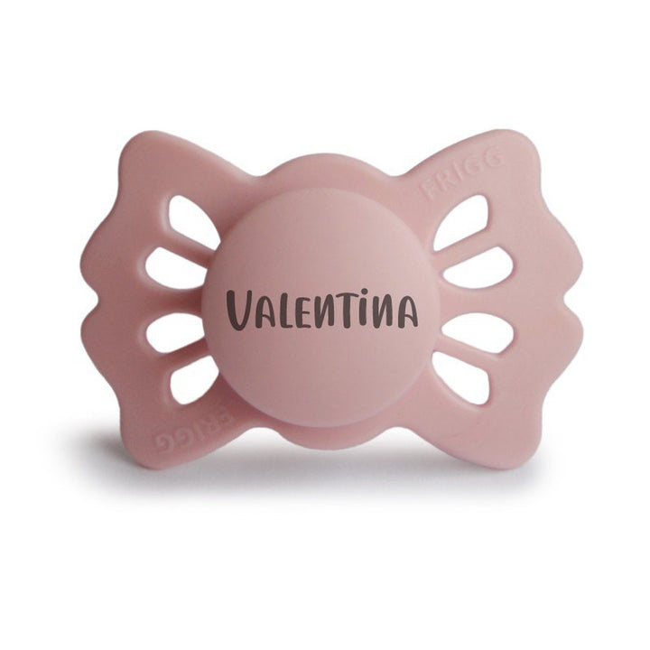 FRIGG Lucky Symmetrical Silicone Pacifiers | Personalised Blush Size 1 (0-6 months) - Personalisable Baby Products Sold and Personalised by JustBørn