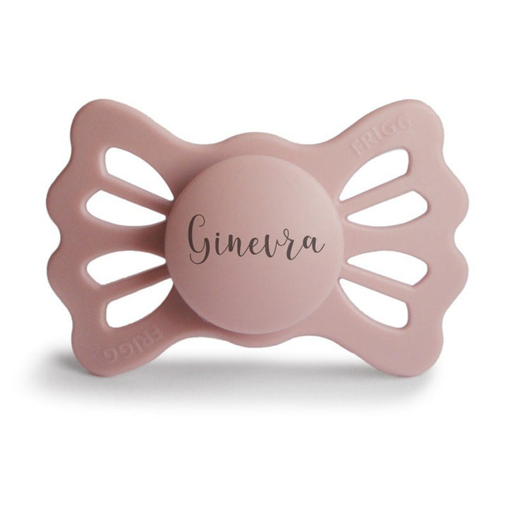 FRIGG Lucky Symmetrical Silicone Pacifiers | Personalised Blush Size 2 (6-18 months) - Personalisable Baby Products Sold and Personalised by JustBørn