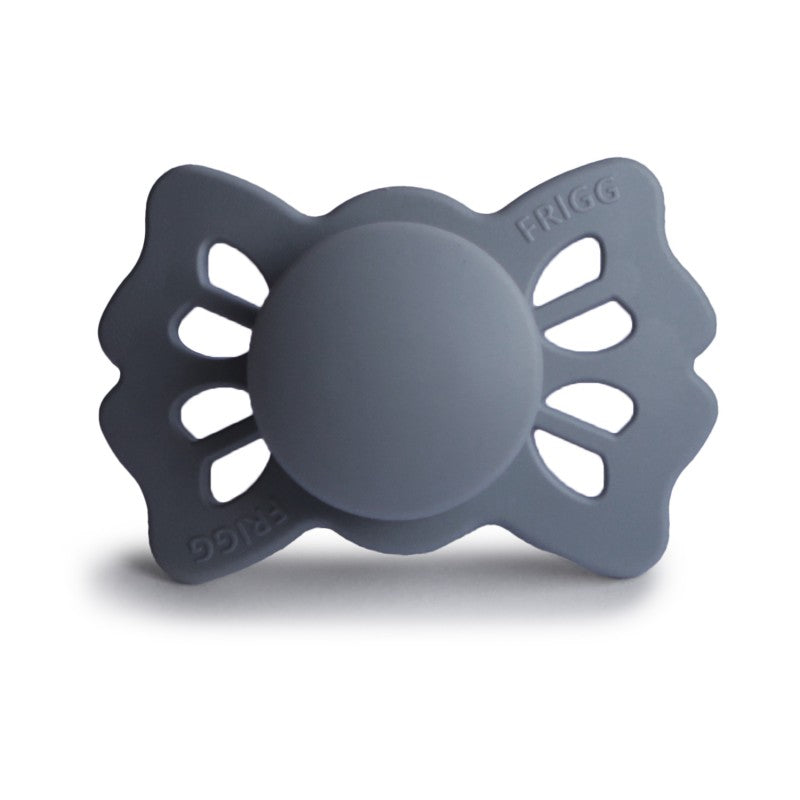 FRIGG Lucky Symmetrical Silicone Pacifiers Great Gray Size 1 (0-6 months) - Personalisable Baby Products Sold and Personalised by JustBørn