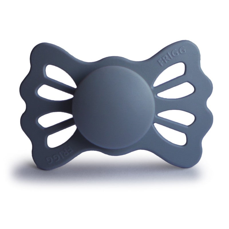 FRIGG Lucky Symmetrical Silicone Pacifiers Slate Size 2 (6-18 months) - Personalisable Baby Products Sold and Personalised by JustBørn