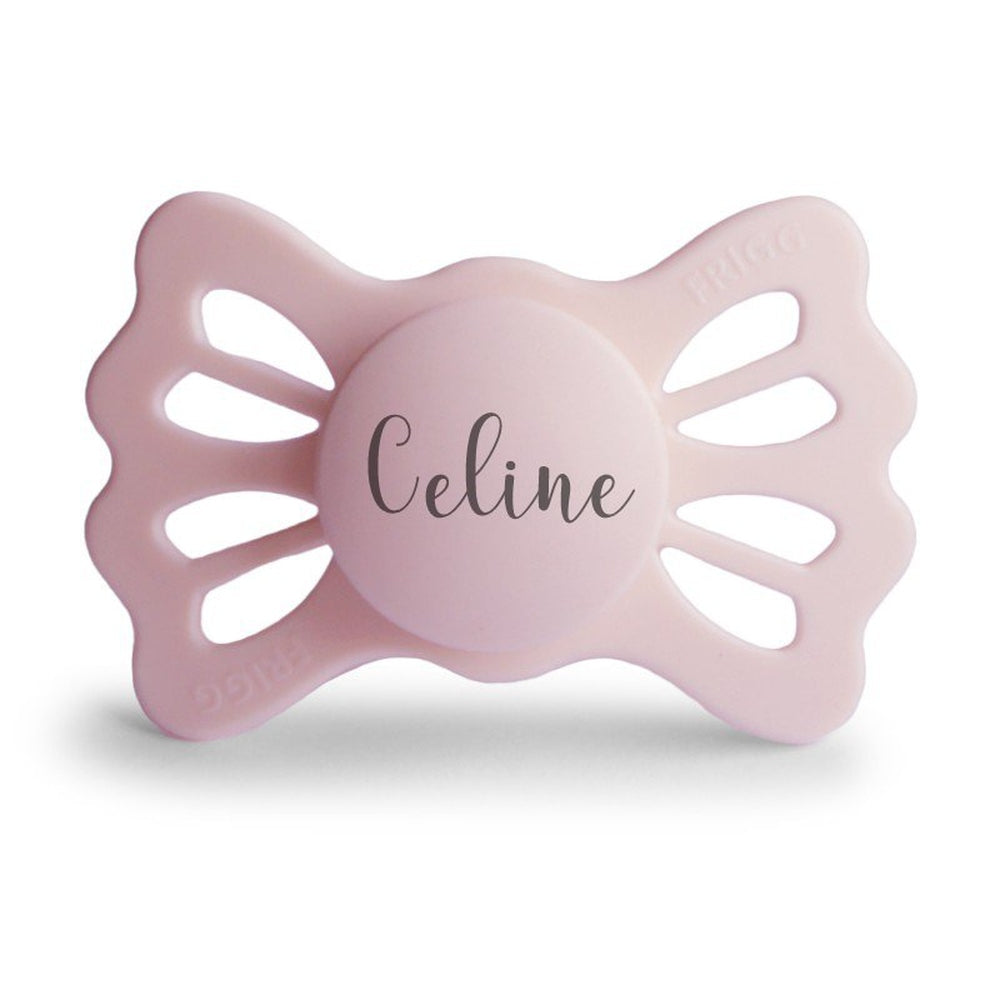 FRIGG Lucky Symmetrical Silicone Pacifiers | Personalised White Lilac Size 2 (6-18 months) - Personalisable Baby Products Sold and Personalised by JustBørn