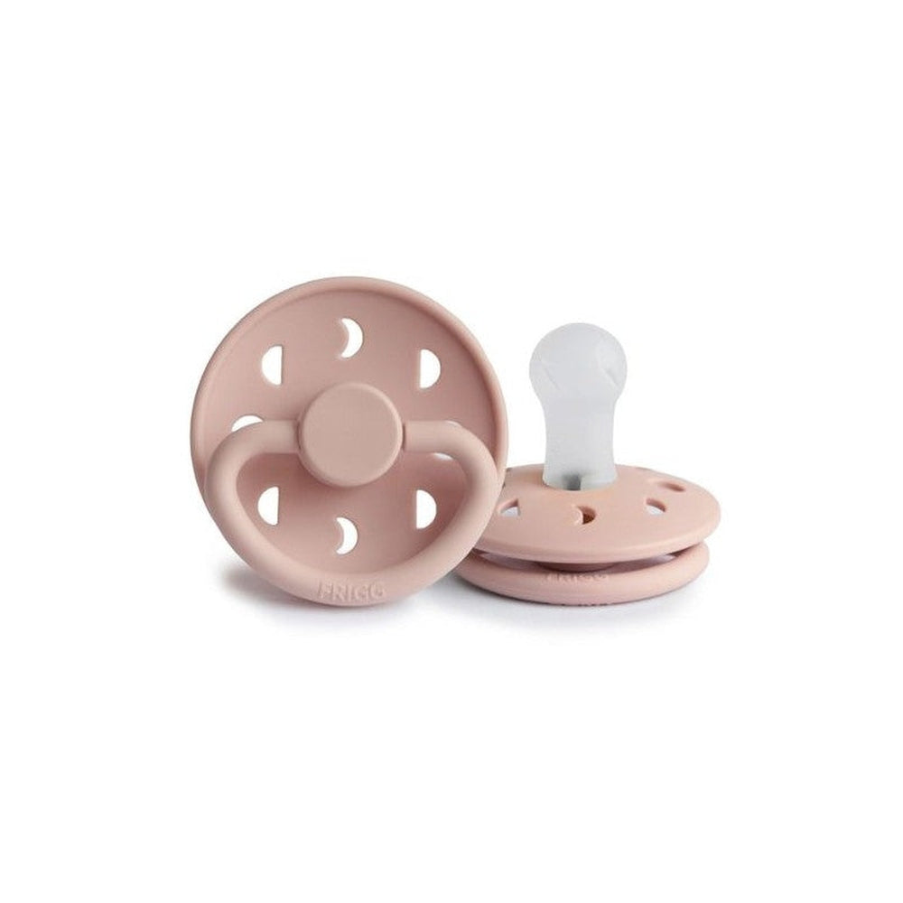 FRIGG Moon Silicone Pacifier | Personalised Blush No - Personalisable Baby Products Sold and Personalised by JustBørn
