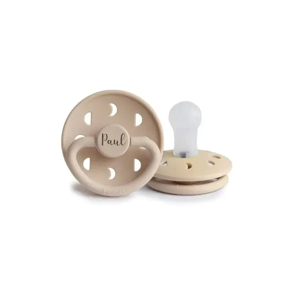 FRIGG Moon Silicone Pacifier | Personalised Croissant Yes - Personalisable Baby Products Sold and Personalised by JustBørn