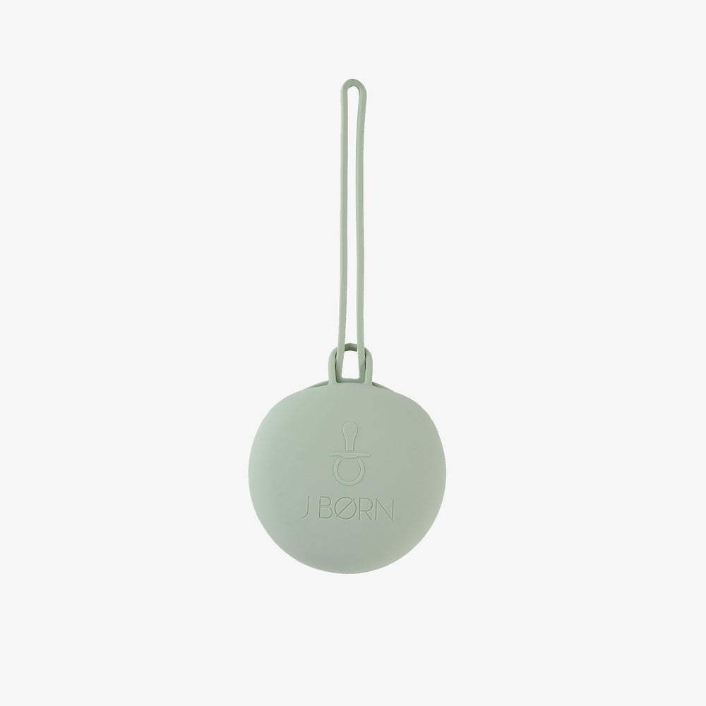 JBØRN Pacifier Holder Pod | Personalisable Sage No - Personalisable Baby Products Sold and Personalised by JustBørn