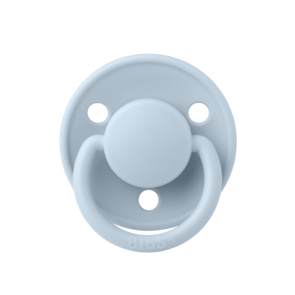 BIBS De Lux Silicone Pacifiers | One Size in Baby Blue, sold by JBørn Baby Products Shop, Personalizable by JustBørn