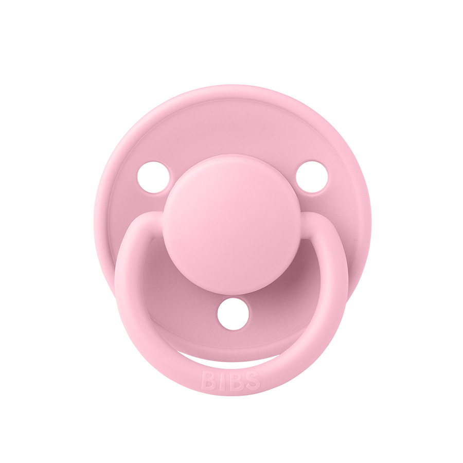 BIBS De Lux Silicone Pacifiers | One Size in Baby Pink, sold by JBørn Baby Products Shop, Personalizable by JustBørn
