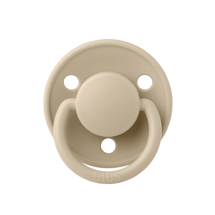 BIBS De Lux Silicone Pacifiers | One Size in Vanilla, sold by JBørn Baby Products Shop, Personalizable by JustBørn