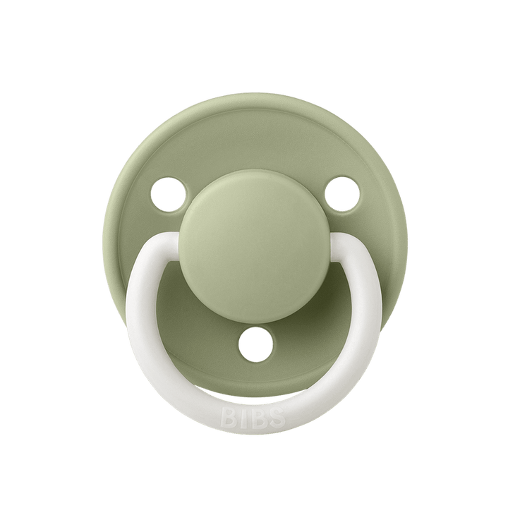 BIBS De Lux Silicone Pacifiers | One Size | Personalised in Sage Night Glow, sold by JBørn Baby Products Shop, Personalizable by JustBørn