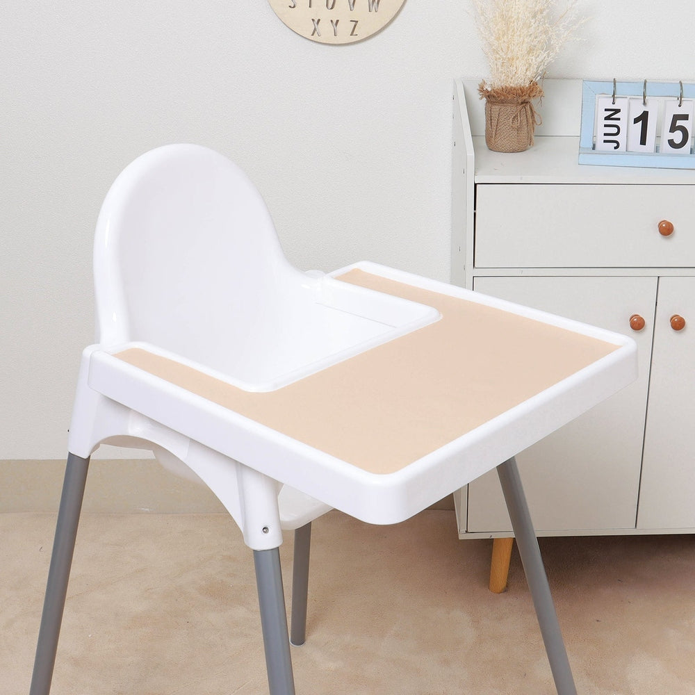 JBØRN Silicone Antilop High Chair (IKEA) Surface Table Mat | Personalisable in Vanilla, sold by JBørn Baby Products Shop, Personalizable by JustBørn