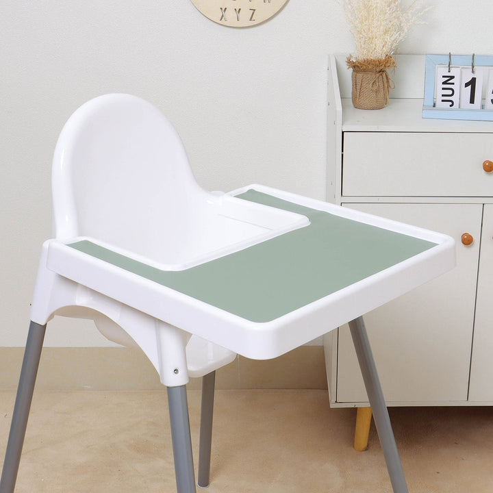 JBØRN Silicone Antilop High Chair (IKEA) Surface Table Mat | Personalisable in Sage, sold by JBørn Baby Products Shop, Personalizable by JustBørn