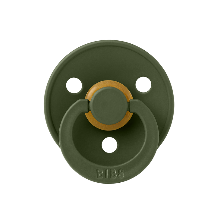 BIBS Colour Natural Rubber Latex Pacifiers (Size 3) in Hunter Green, sold by JBørn Baby Products Shop, Personalizable by JustBørn