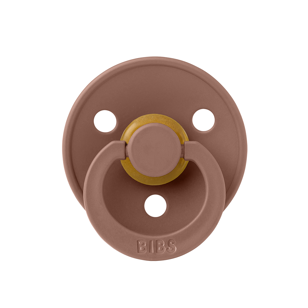BIBS Colour Natural Rubber Latex Pacifiers (Size 3) in Woodchuck, sold by JBørn Baby Products Shop, Personalizable by JustBørn