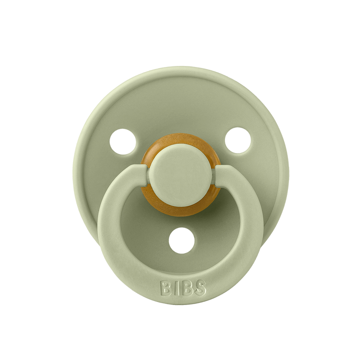 BIBS Colour Natural Rubber Latex Pacifiers (Size 3) in Sage, sold by JBørn Baby Products Shop, Personalizable by JustBørn