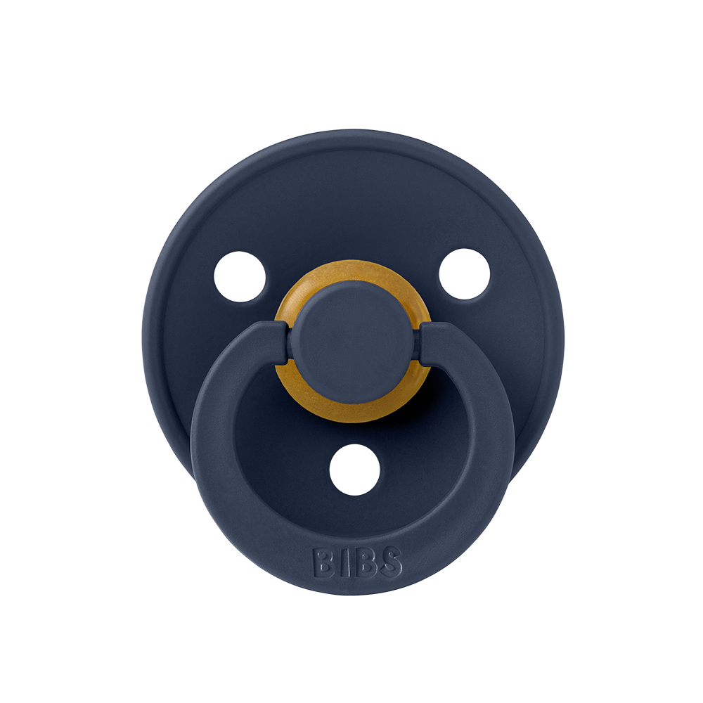 BIBS Colour Natural Rubber Latex Pacifiers (Size 1 & 2) in Deep Space, sold by JBørn Baby Products Shop, Personalizable by JustBørn