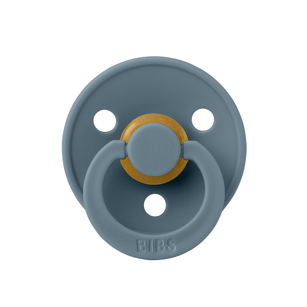 BIBS Colour Natural Rubber Latex Pacifiers (Size 1 & 2) in Petrol, sold by JBørn Baby Products Shop, Personalizable by JustBørn