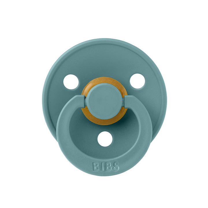 BIBS Colour Natural Rubber Latex Pacifiers (Size 1 & 2) in Island Sea, sold by JBørn Baby Products Shop, Personalizable by JustBørn