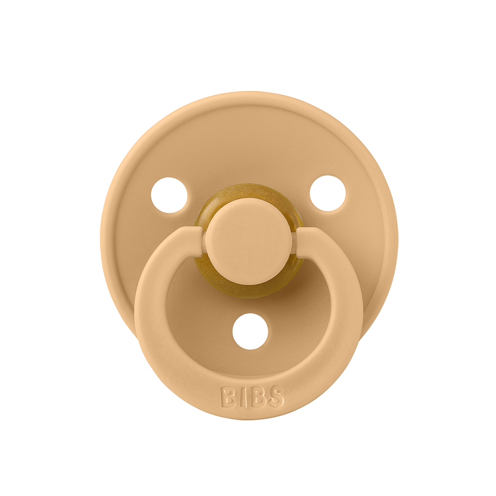 BIBS Colour Natural Rubber Latex Pacifiers (Size 1 & 2) in Desert Sand, sold by JBørn Baby Products Shop, Personalizable by JustBørn