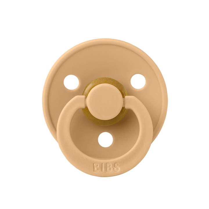BIBS Colour Natural Rubber Latex Pacifiers (Size 1 & 2) in Desert Sand, sold by JBørn Baby Products Shop, Personalizable by JustBørn