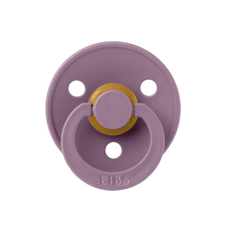 BIBS Colour Natural Rubber Latex Pacifiers (Size 1 & 2) in Mauve, sold by JBørn Baby Products Shop, Personalizable by JustBørn