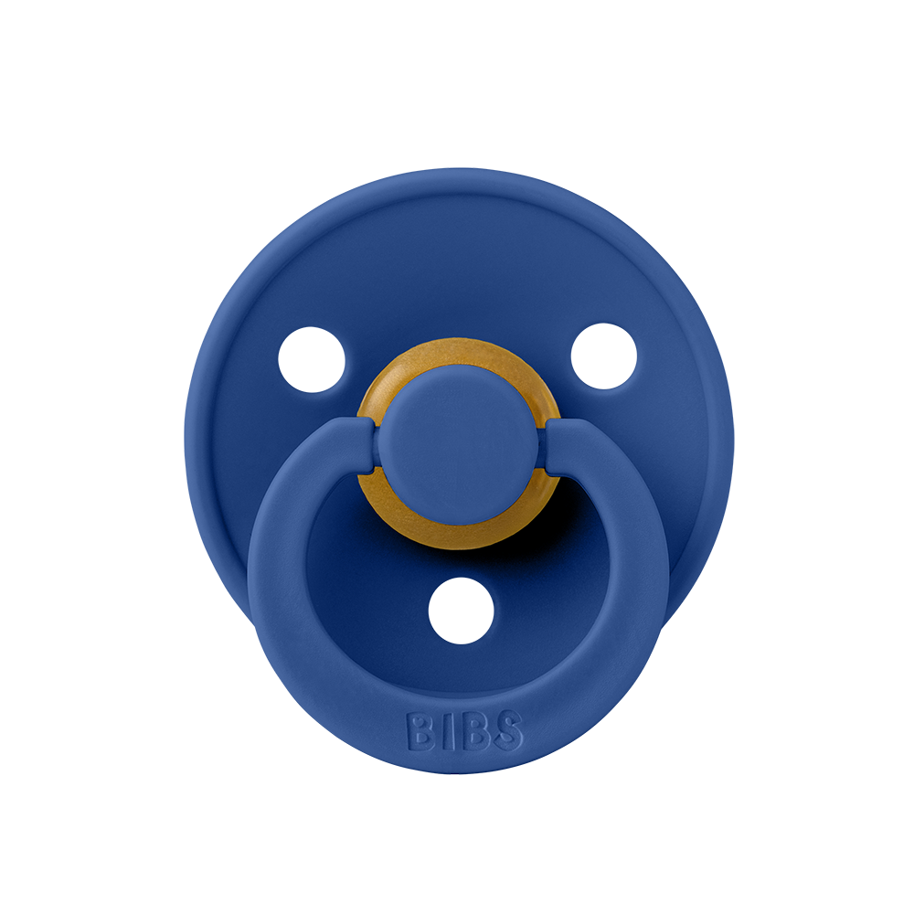 BIBS Colour Natural Rubber Latex Pacifiers (Size 1 & 2) in Cornflower, sold by JBørn Baby Products Shop, Personalizable by JustBørn