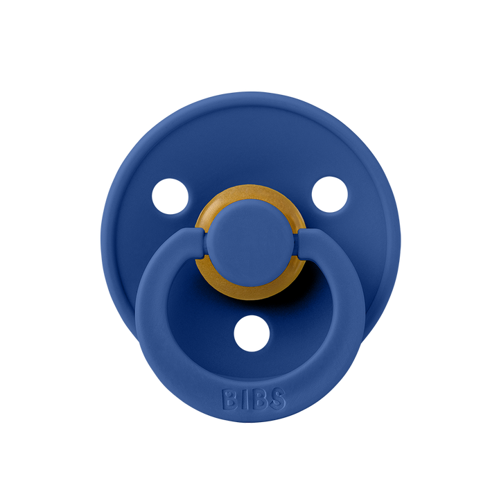 BIBS Colour Natural Rubber Latex Pacifiers (Size 1 & 2) in Cornflower, sold by JBørn Baby Products Shop, Personalizable by JustBørn