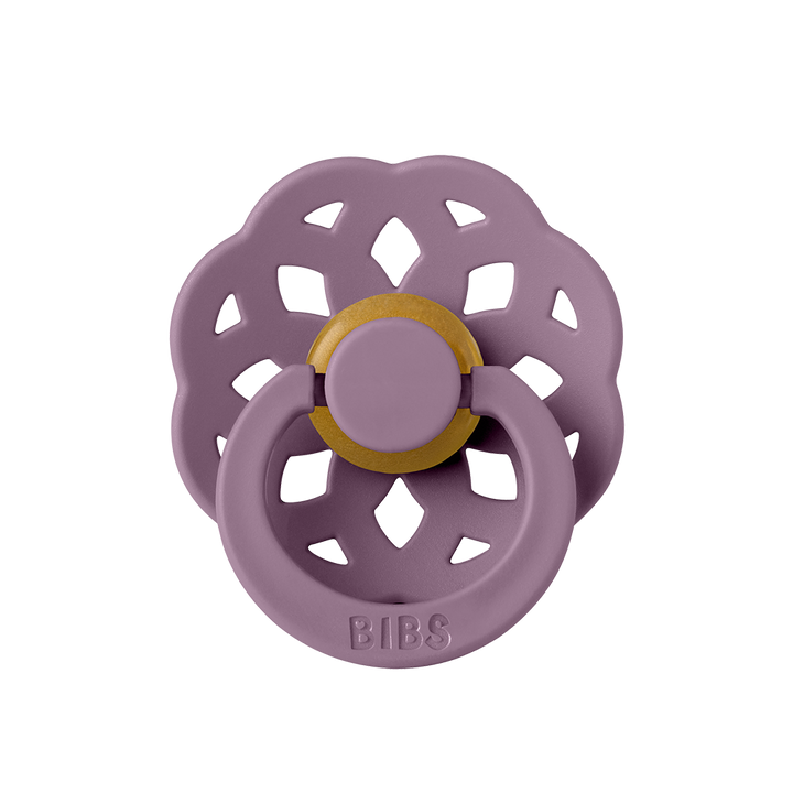 BIBS Boheme Natural Rubber Latex Pacifiers Mauve - Personalisable Baby Products Sold and Personalised by JustBørn