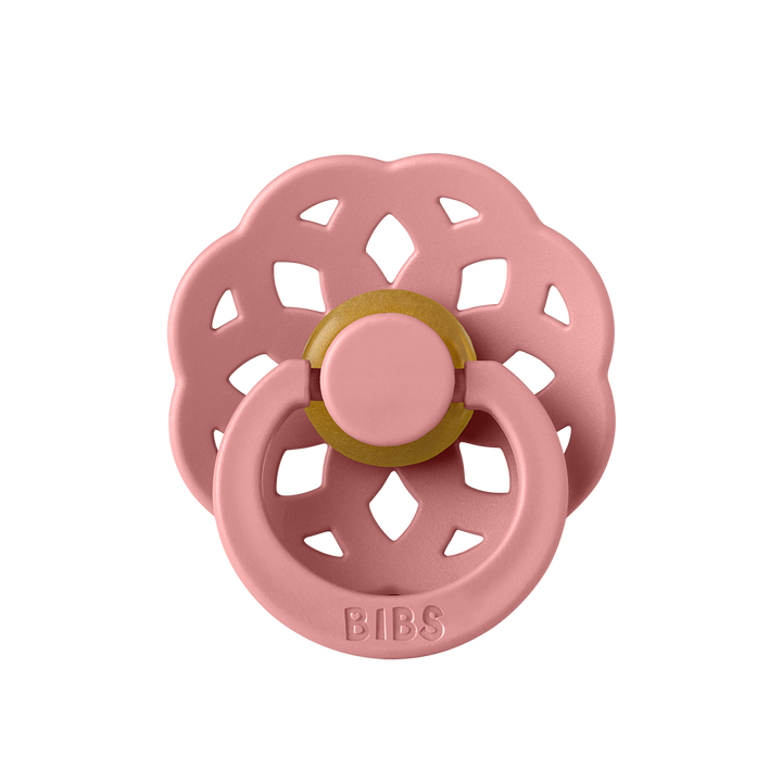 BIBS Boheme Natural Rubber Latex Pacifiers | Personalised in Dusty Pink, sold by JBørn Baby Products Shop, Personalizable by JustBørn