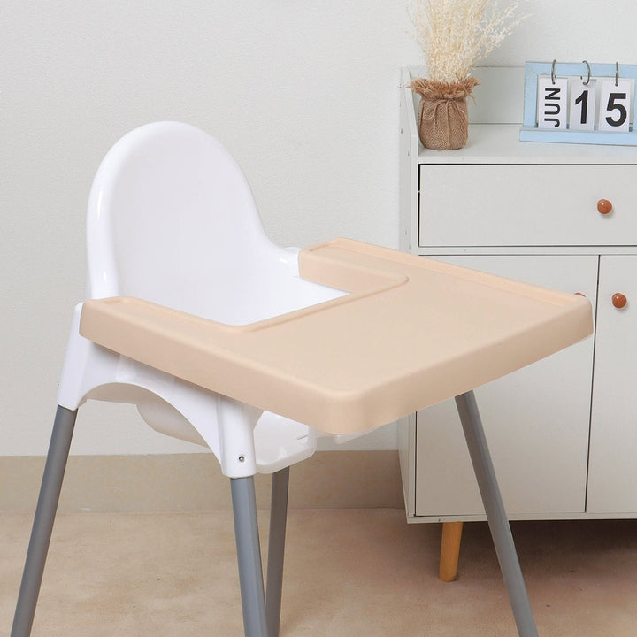 JBØRN Silicone Antilop High Chair (IKEA) Overall Table Mat | Personalisable in Vanilla, sold by JBørn Baby Products Shop, Personalizable by JustBørn