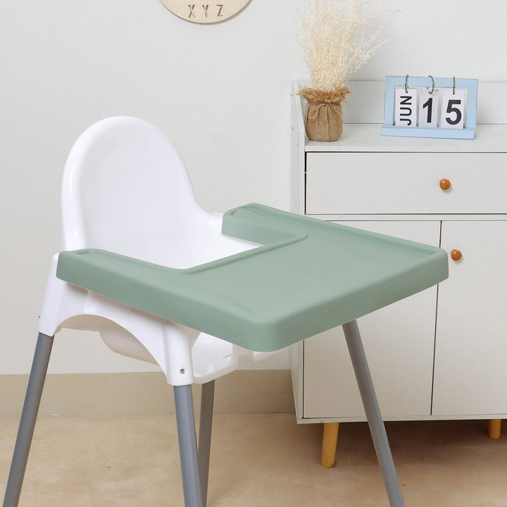 JBØRN Silicone Antilop High Chair (IKEA) Overall Table Mat | Personalisable in Sage, sold by JBørn Baby Products Shop, Personalizable by JustBørn