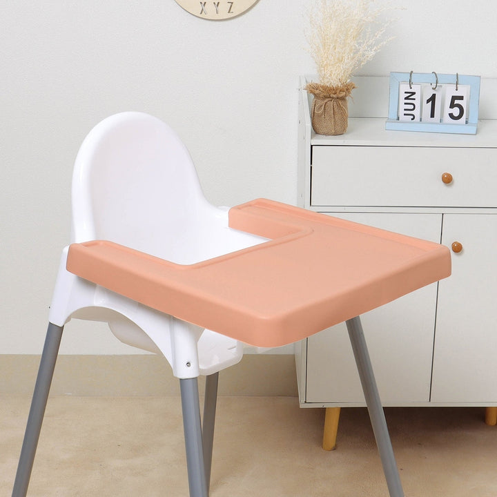 JBØRN Silicone Antilop High Chair (IKEA) Overall Table Mat | Personalisable in Peach, sold by JBørn Baby Products Shop, Personalizable by JustBørn