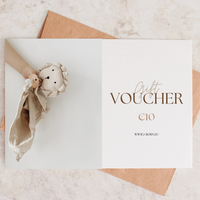 JBØRN Baby Products Gift Card €10.00 - Personalisable Baby Products Sold and Personalised by JustBørn