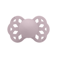 BIBS Infinity anatomische siliconen fopspenen | Gepersonaliseerd in schemerig lila, maat 2 (6-18 maanden) - Personaliseerbare babyproducten verkocht en gepersonaliseerd door JustBørn