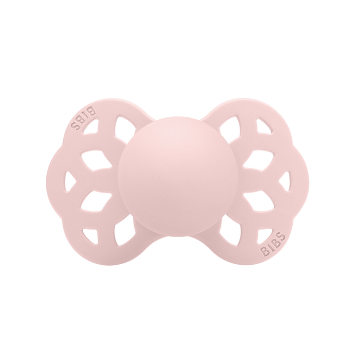 BIBS Infinity Symmetrical Silicone Pacifiers in Blossom, sold by JBørn Baby Products Shop, Personalizable by JustBørn