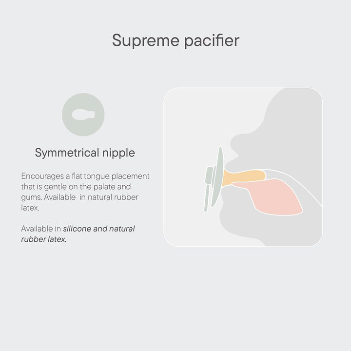 Sucette symétrique en latex de caoutchouc naturel BIBS Color | Personnalisé