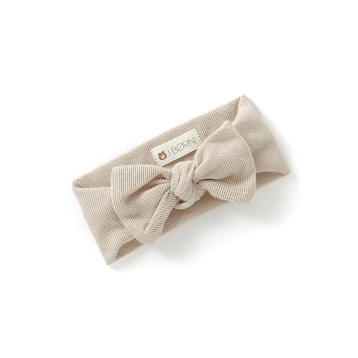 JBØRN Organic Cotton Baby Headband in Sandstone, sold by JBørn Baby Products Shop, Personalizable by JustBørn