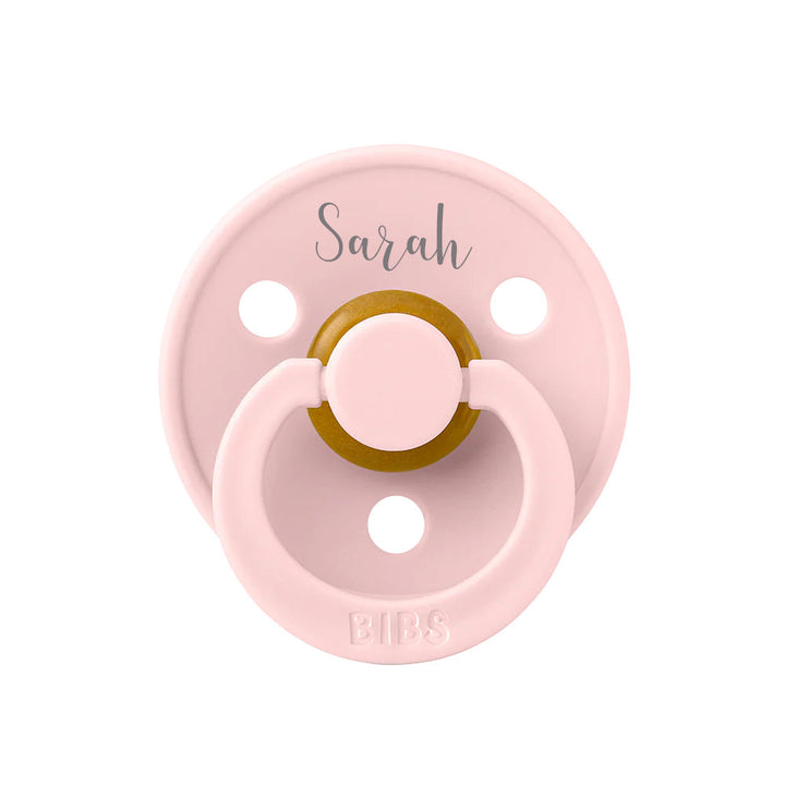 BIBS Colour Natural Rubber Latex Pacifiers (Size 3) | Personalised in Blossom, sold by JBørn Baby Products Shop, Personalizable by JustBørn