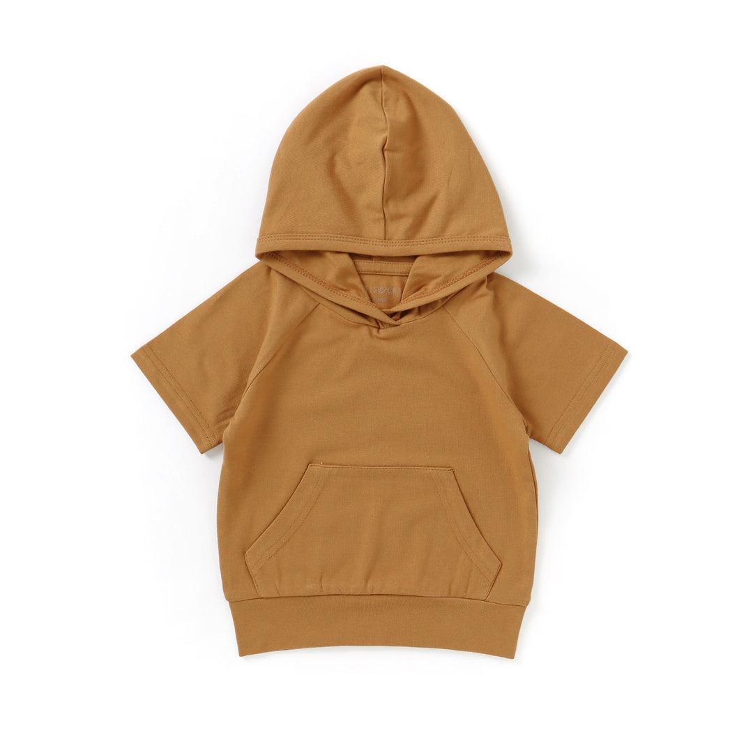 JBØRN Organic Cotton Short Sleeve Hooded Top | Personalisable in Clay, sold by JBørn Baby Products Shop, Personalizable by JustBørn