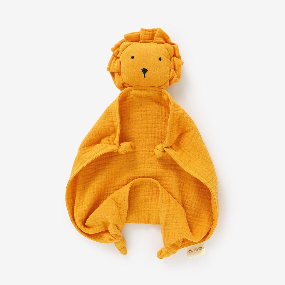 JBØRN Organic Cotton Muslin Lion Comforter | Personalisable in Muslin Apricot, sold by JBørn Baby Products Shop, Personalizable by JustBørn